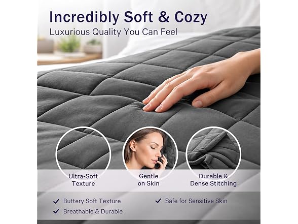 Weighted Blanket for Adults 15lbs