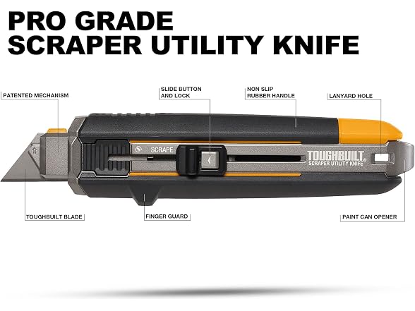 Toughbuilt TB-H4S5-01 Scraper Utility Knife