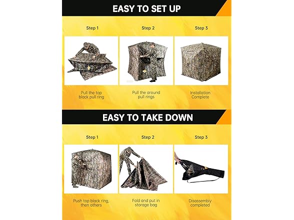 3-4 Person Outmax 270° Camouflage Hunting Blind