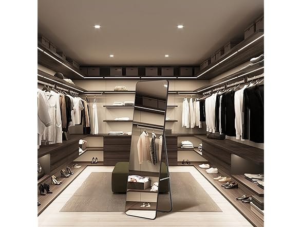 SNUGACE 65" Full Length Mirror, Black