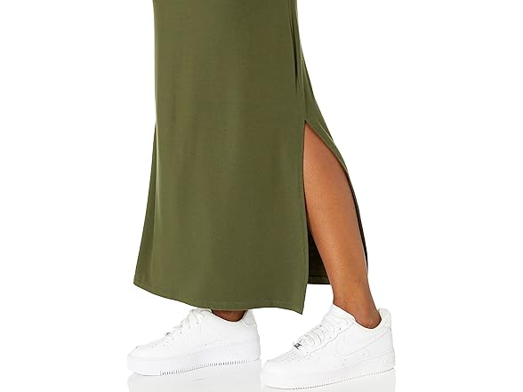 Womens Jersey Maxi Dress Forest Grn (XXL)