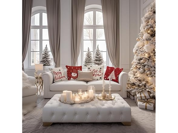 AgQrDkrc Christmas Pillow Covers 18x18