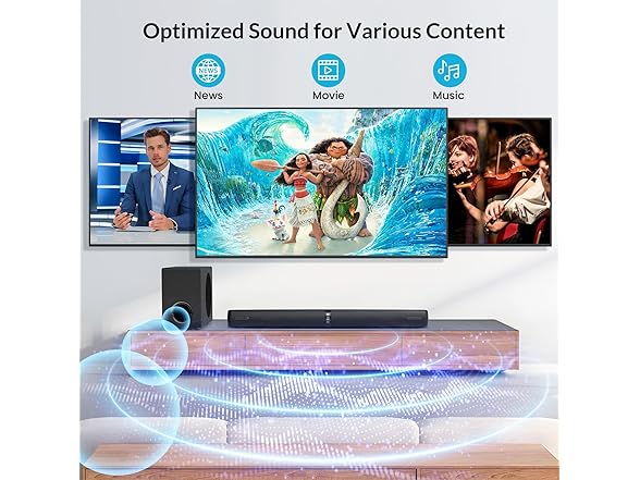 Assistrust Sound Bar with Subwoofer