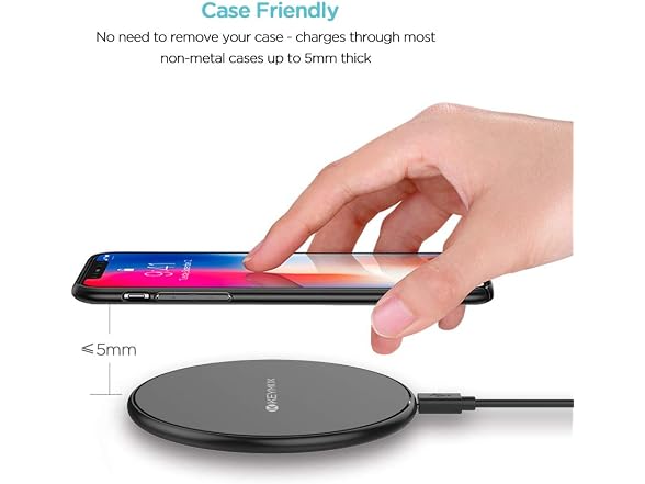 KEYMOX Qi-Certified Wireless Charger