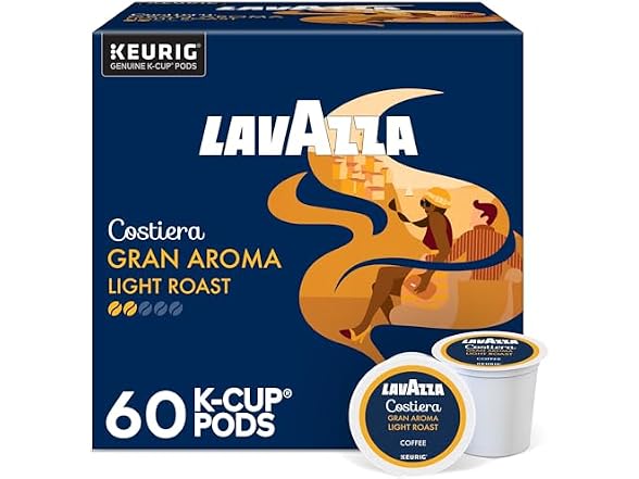 60Ct Lavazza Costiera Gran Aroma, Single-Serve K-Cups