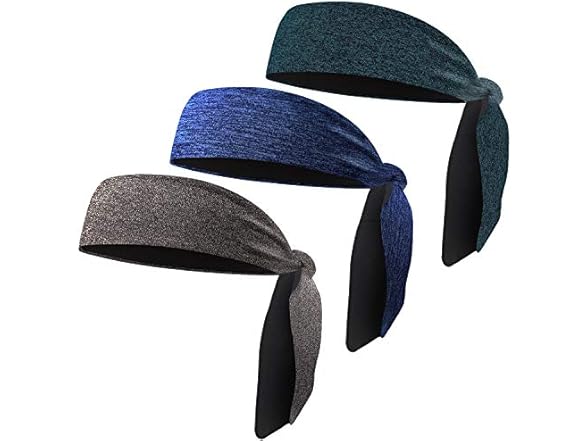 EasYoung Men's Headbands, 3-Pack 
