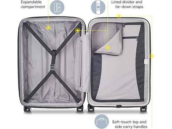 DELSEY PARIS Titanium Hardside Expandable Luggage