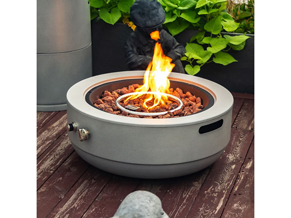 Mondawe 24" Round Concrete Fire Table