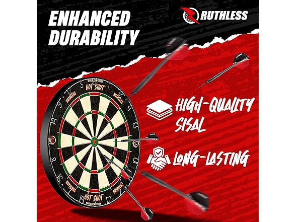 Ruthless Hot Shot Dart Board