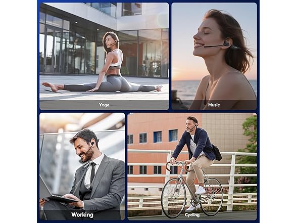 LEVN Open Ear Headphones with Mic
