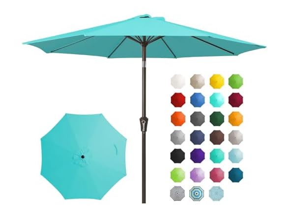 JEAREY 9FT Patio Market Umbrella