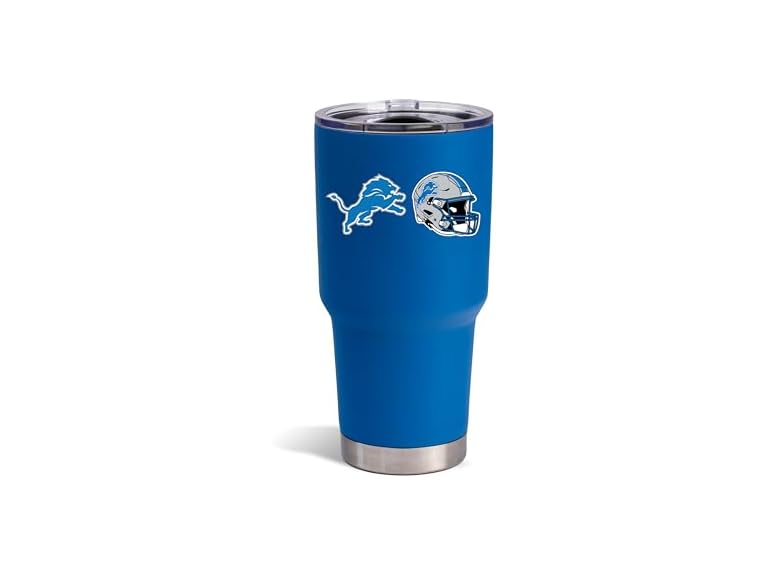 The Memory Company Officially Licensed NFL 30oz Insulated Stainless Steel Tumbler - Double Wall Vacuum Sealed Travel Mug with Built-In Bottle Opener, Leak-Proof Lid, Game Day Essential
