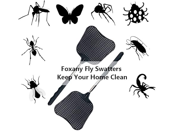foxany GAR-04 2 Pcs Telescopic Fly Swatters