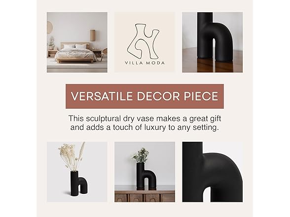 Villa Moda Lila Abstract Sculptural Vase