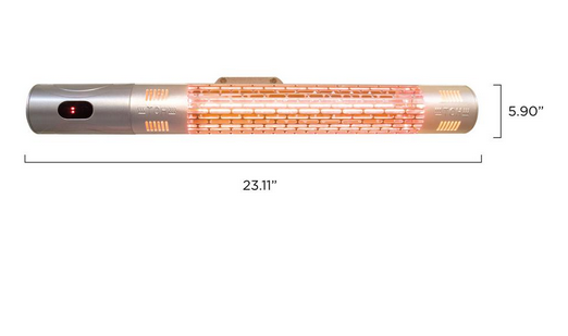 Westinghouse Patio Heater Wall Mounted Silver - Gallery 7
