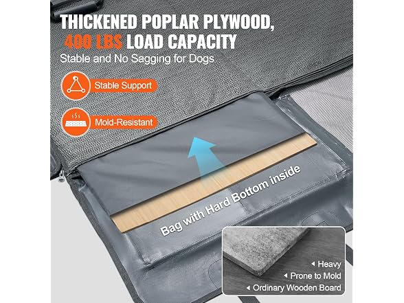 Back Seat Extender for Dogs,Dog 400lbswith