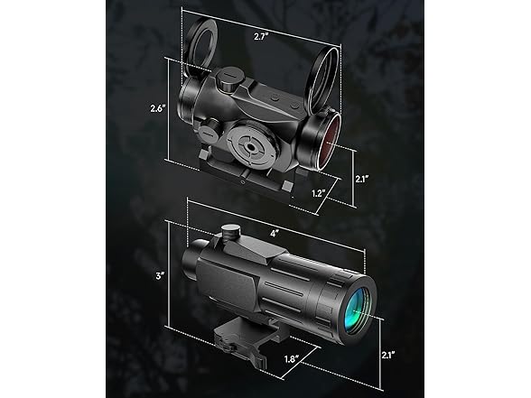 Pinty Red Dot and Magnifier Combo | 3x Magnifier