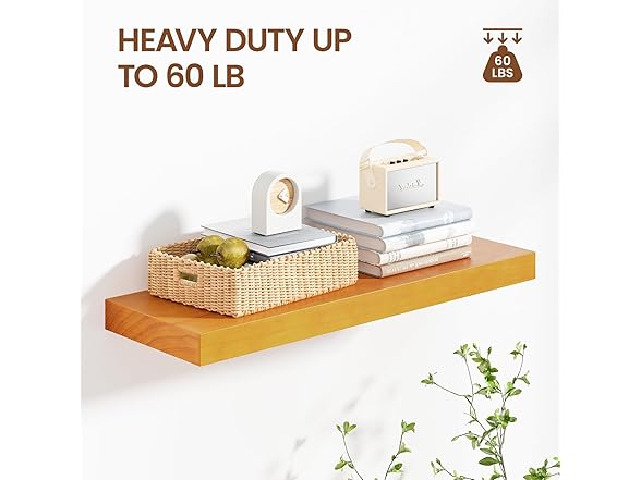 Pine Floating Wall Shelves