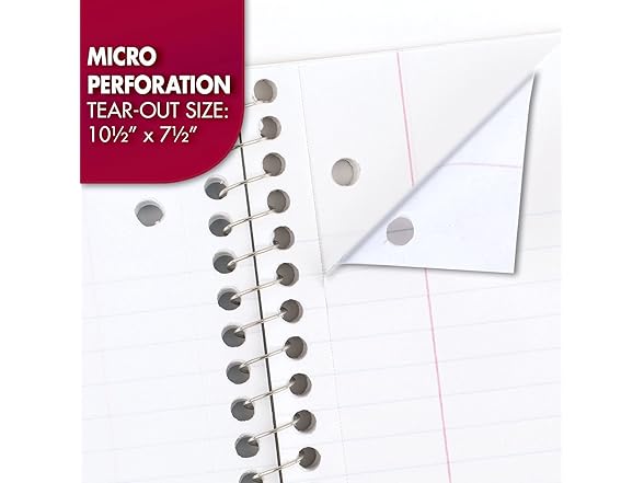 Mead Spiral Notebooks, 4 Pack, 1-Subject