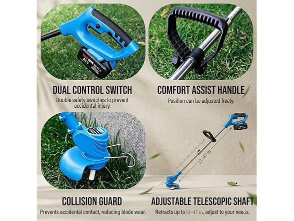 Cordless 21V 3-in-1 Weed Wacker