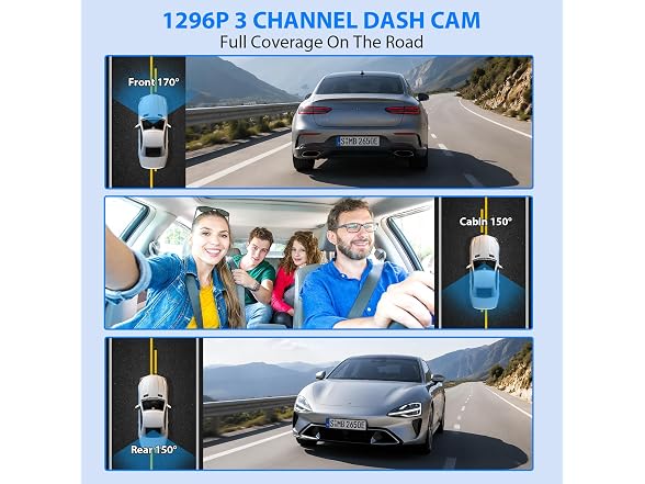 SUVCON Dash Cam Front and Rear