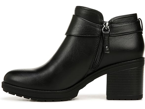 Dr. Scholl's Women's Prue Block Heel Ankle Bootie Ankle Boot Black Smooth 10 M