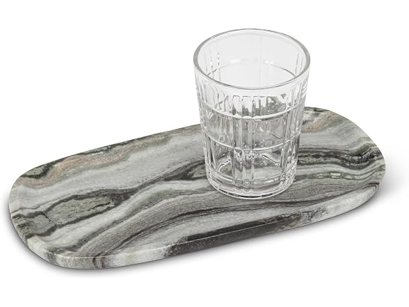 Abbott Collection Small Oblong Tray - Black