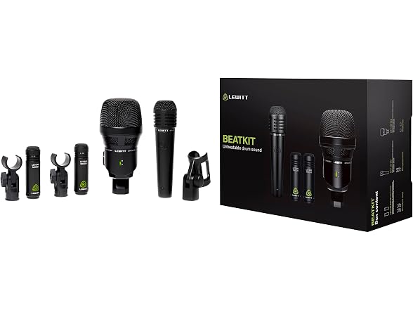 LEWITT BEATKIT 4-Piece Drum Microphone Kit