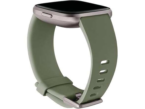Fitbit Versa 2 Special Edition Health and Fitness Smartwatch with Heart Rate, Music, Alexa Built-In, Sleep and Swim Tracking, Smoke Woven/Mist Grey, One Size (S and L Bands Included) (Open Box)