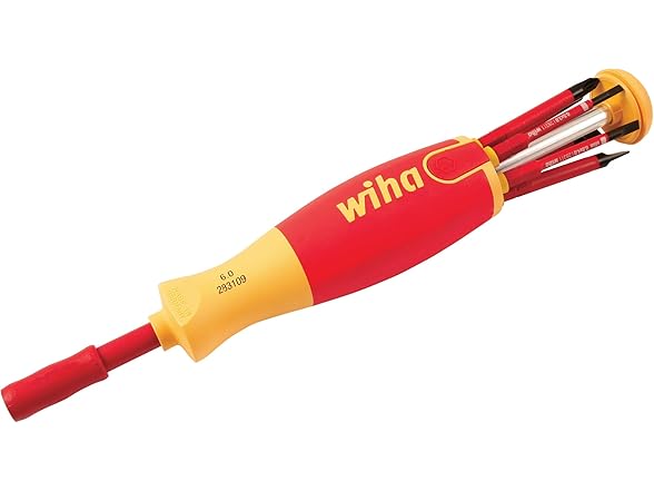 Wiha 28394 Insulated Slimline Driver Blade Set 7pc