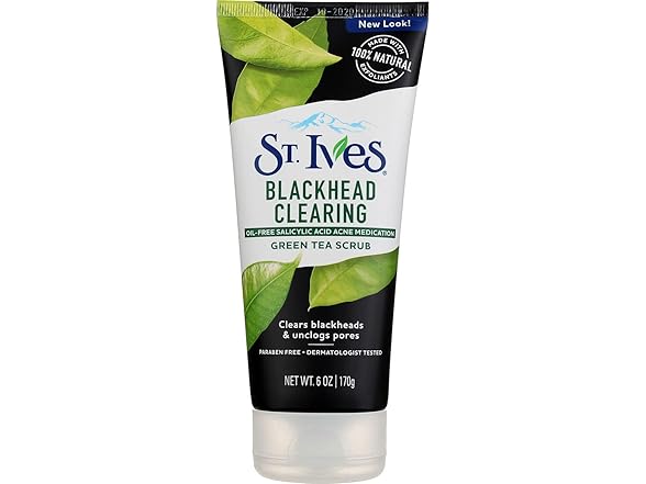 St. Ives Blackhead Clearing Face Scrub Green Tea 6 oz