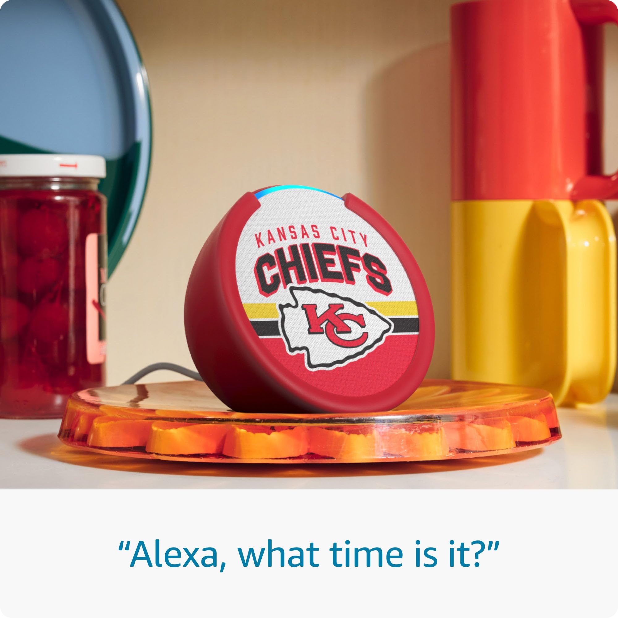 (NEW) Amazon Echo Pop | Kansas City Chiefs - Gallery 8