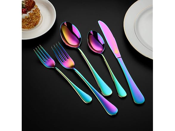 WYT Colorful Silverware Set