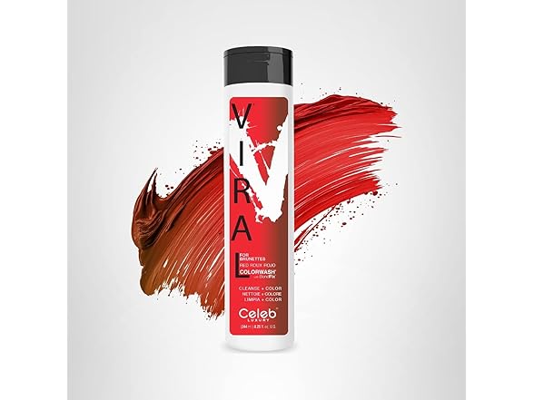 Celeb Luxury Viral Red for Brunettes Colorwash, 8.25 oz