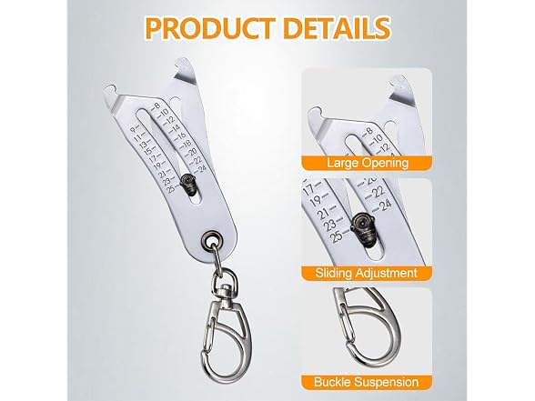 GSHLGAO CON-13 (2 Pack) Thread Size Checker
