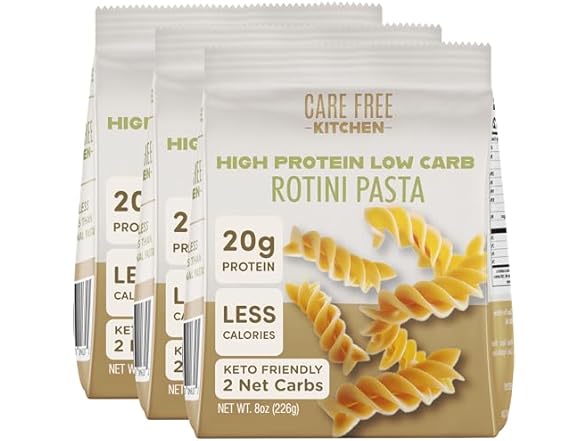 Care Free Keto Rotini Pasta, 3pk