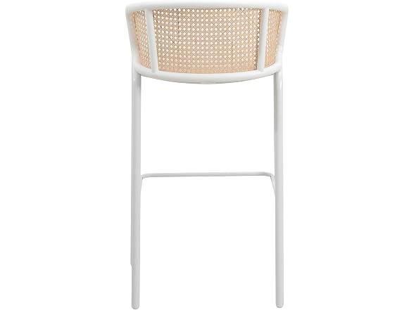 Leisuremod Ervilla Bar Stools w/White Steel