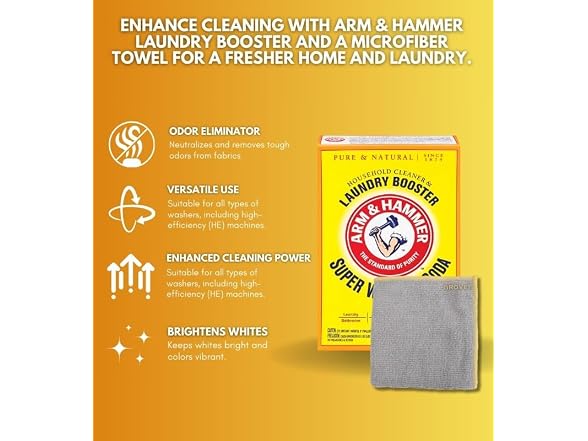 Detergent Booster Cleaner Powder 55 oz Bundle