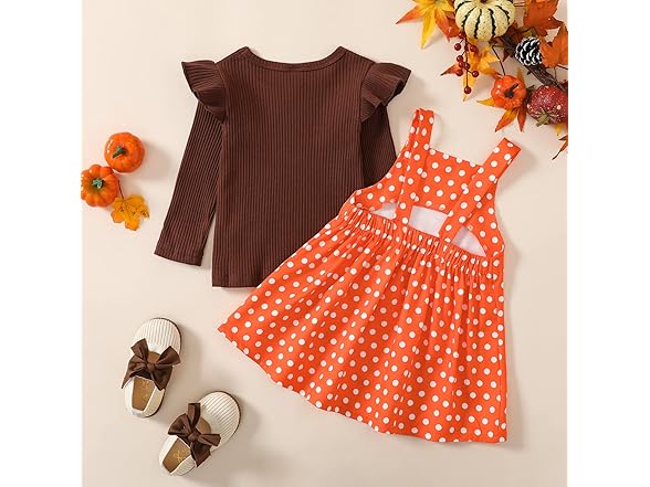 Toddler Girl Thanksgiving Outfit Set