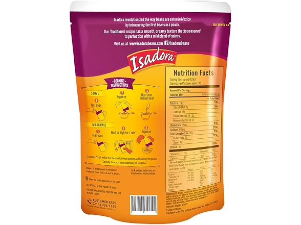 Isadora Tex-Mex Refried Beans