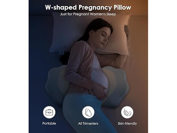 DONAMA Memory Foam Pregnancy Pillow