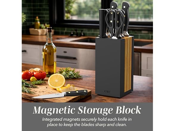 14 Pieces Kitchen Knife Block Set