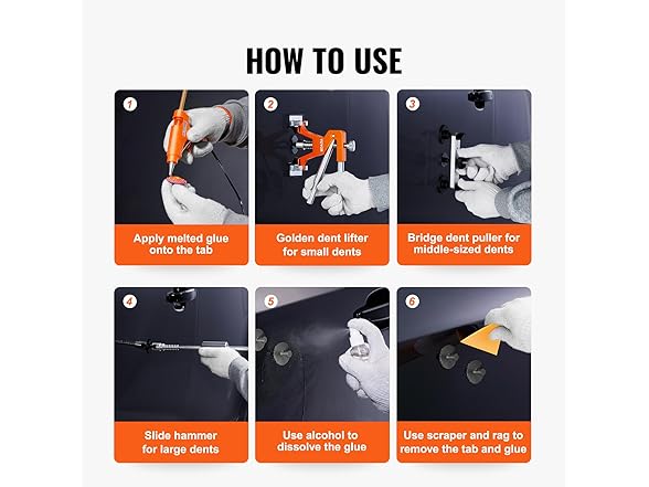 VEVOR 107 PCS Dent Removal Kit