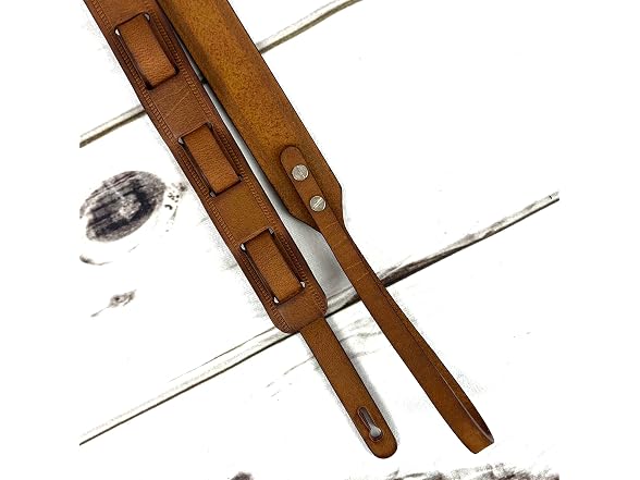 Walker And Williams 100% Grain Leather Mandolin Strap