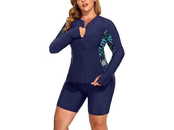 Daci Women (XL) Piece Long Sleeve Rash Swimsuits
