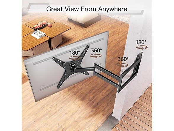 ELIVED Outdoor Long Arm TV Wall Mount | 26-65in