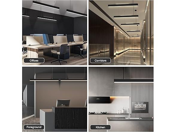 (4 Pack) 2.4G Remote Series LED Linear Light Fixture