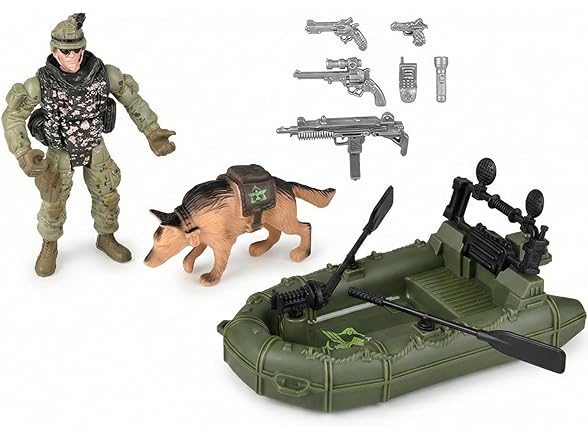 4 Piece Soldier Search Playset
