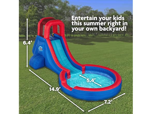 Sunny & Fun Inflatable Single Ring Water Slide Park - Your Choice