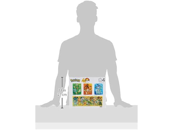 Pokemon - 4 x 1 Multipack - Multi Piece Jigsaw Puzzle For Adults